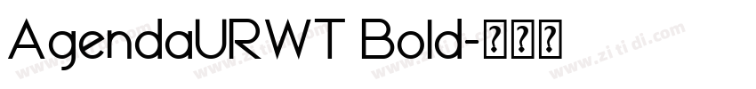 AgendaURWT Bold字体转换